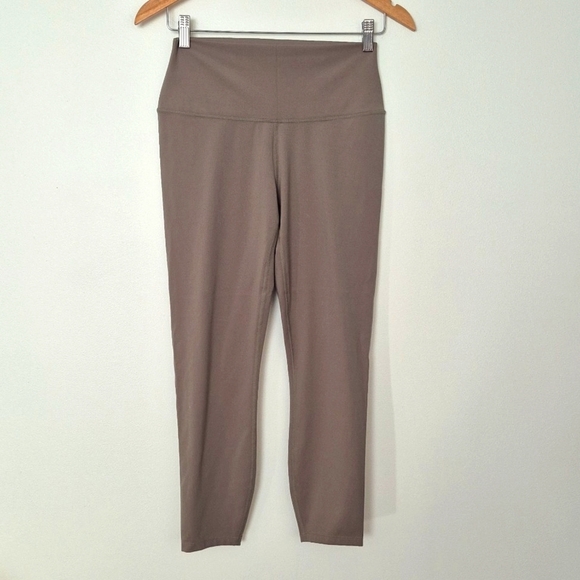 Varley Free Soft 25" High Rise Leggings Cropped Green/Taupe 4 Way Stretch - Picture 5 of 5
